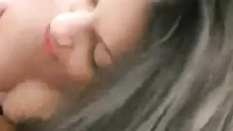 Teenie jerks off penis into pov clip