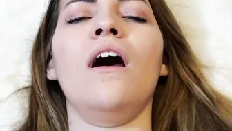Dark Hair Cutie Ejaculates  Getting A Facial