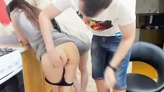 A young schoolgirl does not know what is happening into