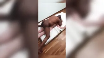 African dude on white freaky sluts fucking her rough