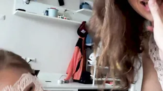 Polyamory sex tape #218 First time stepsister and lover Polyamory 3some sex (Short version)