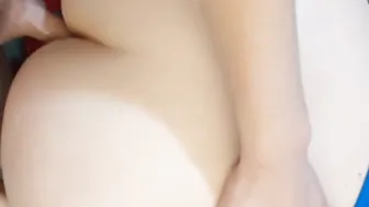 He ejaculates inside my round plump booty