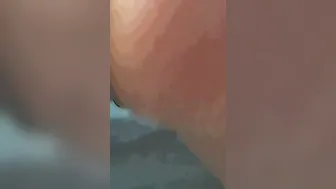 My gf fucks my bubble but with huge ebony sex toy