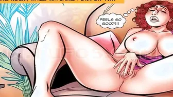Strong Breakfast - Caught Maid Masturbating on the living sofa - Eggplant Anal Double Penetration