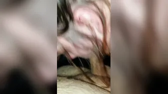Wifey drains penis and swallows all