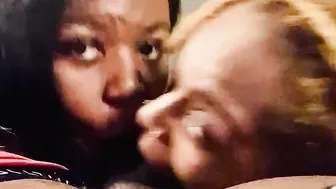 two heads one soft ebony dick