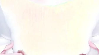 【育乳日記 #2】穴あきノーブラニット、マッサージ、乳首イキ