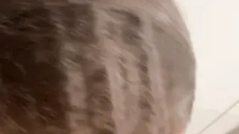 GAGS ON SEX TOY ALMOST THROWS UP