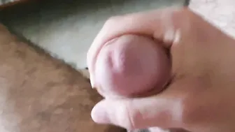 Huge cock squirts all over with cum