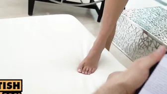 itsPOV - Big Titted blonde Shalina Devine uses her talented foot to satisfy