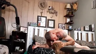 My BF is away at work and my ex is giving me some toe curling orgasms