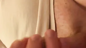 Slapping my cock around dreaming of a porn camgirl