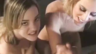 Teaching Her Friend How To Jerk Off A Cock experience