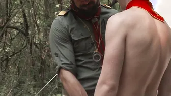 ScoutBoys - blond Hottie scout is seduced  fuck raw by hung sexy DILF