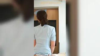 【淫乱妻】ナース服で大好きな騎乗位！後半の騎乗位は可愛い妻がわかるかも！