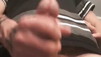 Close up of my huge cumming cock - Cummdrumm