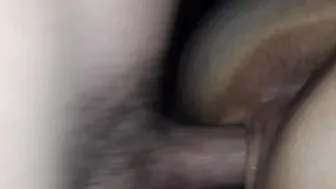 View how much this fat booty twat squirts on my huge penis and nuts. Whos next.