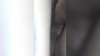 View how much this fat booty twat squirts on my huge penis and nuts. Whos next.