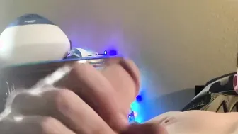 Cecil Thin jerks off his morning wood inside pajamas