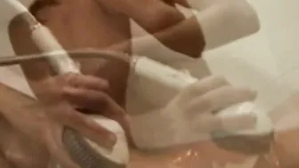 Dripping cougar Wife Masturbates Inside Her Shower Moment Session