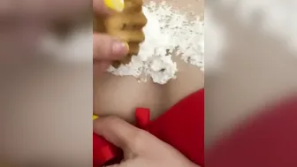 Sweet cupcake on titts