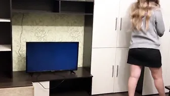 Cougar enjoyed cock into her mouth cunt and gigantic butt