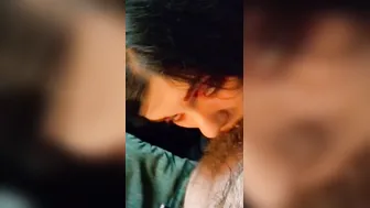 Deep throating hubbys yummy dick