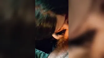 Deep throating hubbys yummy dick