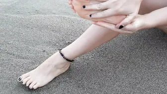 Walking on the beach