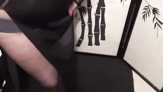 Hot Ebony Gown and Tights