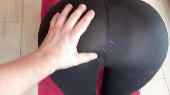 Fitness anal. My friend inserted an anal plug and started