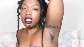 Worship My Unshaved African Armpits Bushy Armpit Bdsm Fem Dom pov