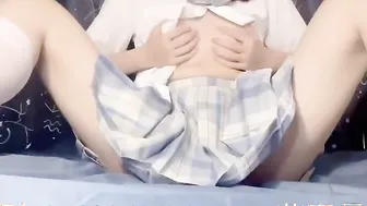 College Student porn video – Oriental college college girl dormitory masturbates teenie school women jizzes twice