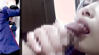 She comes to my house inside costume and give me a fellatio at the door