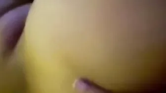 Huge butt gets gigantic deep penis down doggy style