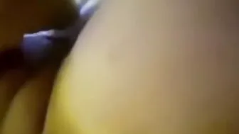 Huge butt gets gigantic deep penis down doggy style