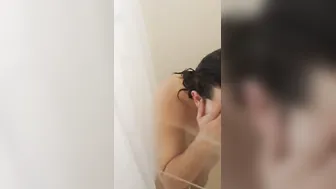 Heterosexual huge cock latino shows off his meat into the shower feat buttercuppp