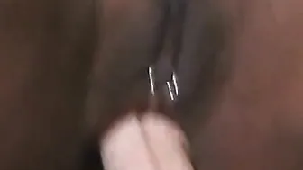Luxurious african cunt with mouth riding white penis on the billiard table