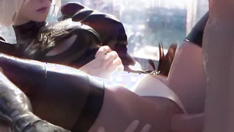 [ WOPA ] - Double penetration hardcore sex with Automata NieR 2b - (3D HD + ASMR)