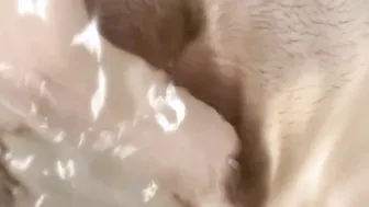 Having Fun With My Clitoris Inside The Bath Tub