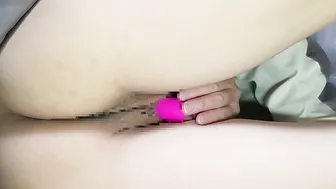 【素人】お布団入りながらローターオナニー❤ローターいれてみました(*ω*)