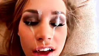 Blonde Babes Love Facials Compilation #2