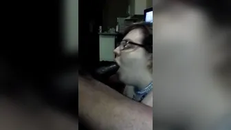 Pt1 30mins of Unedited Puddle hoe blowing bbc and SLURPING SYRUP off of Masters penis 
