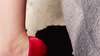 You can view through the dripping mess I left on my stockings
