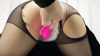 地雷彼女のＪＫコスプレ。タイツを破ってお仕置き中出しＳＥＸ