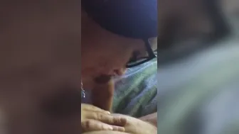 Misty getting finger bang rough into booty while gagging on penis deep down throat