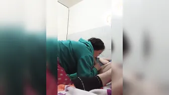 This cunt with mouth blows my penis and sticks her tongue inside my butt