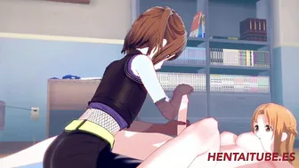 SAO Animated Futanari - Asuna Futanari  Ronye Rough Sex 1/2
