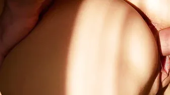 dogstyle. close-up. awesome booty inside cum