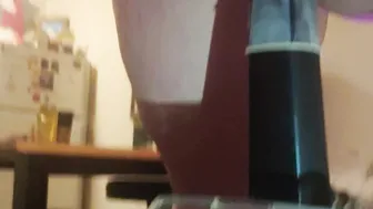 See me riding my vacuum handle